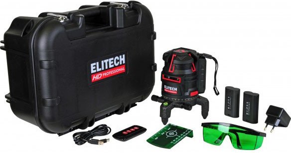 

Лазерный нивелир ELITECH HD Professional HD LN 5D Green 204734