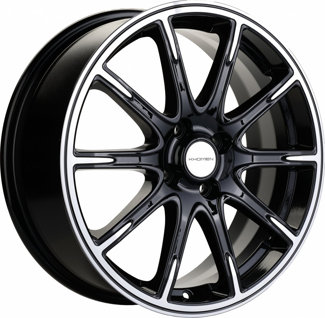 

Литые диски Khomen KHW1707 Rio/Solaris 17x6.5" 4x100мм DIA 54.1мм ET 44мм Black FP