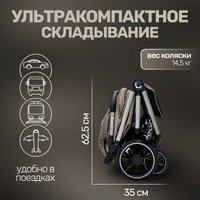 Коляска прогулочная «книга» Bubago Duo X BG 194-3 (бежевый)
