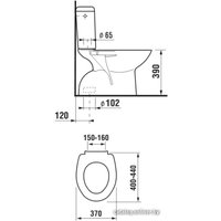 Унитаз напольный Jika Zeta с крышкой т/n [8.2539.7.000.242.1 + 8.9327.2.000.063.1]