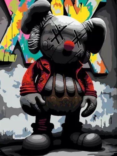 

Картина по номерам PaintLine Kaws Clown PL-00321