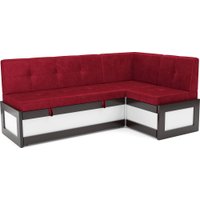 Угловой диван Мебель-АРС Нотис 211х82х135.5 см M11-28-1 (бархат красный Star Velvet 3 Dark Red)