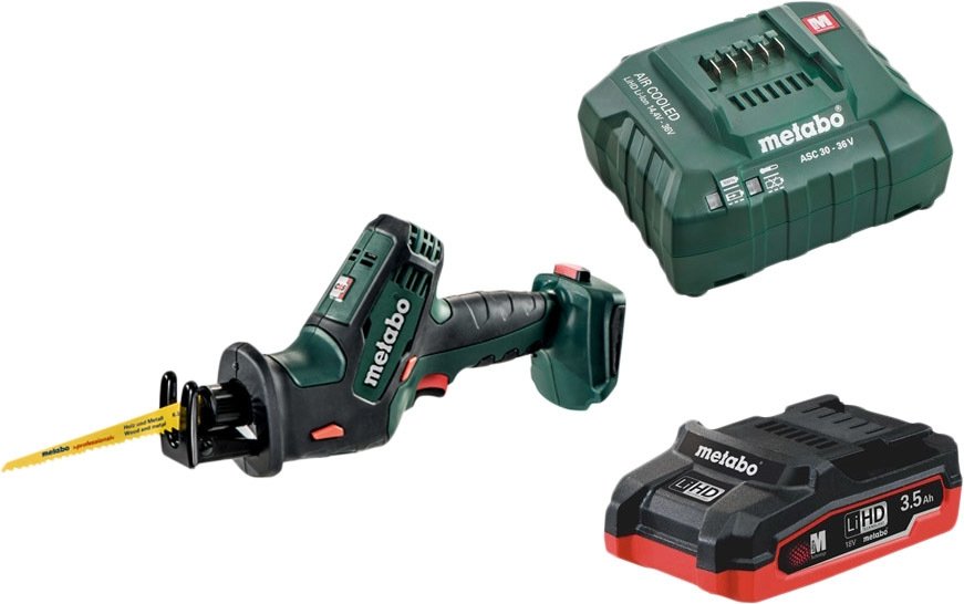 

Сабельная пила Metabo SSE 18 LTX Compact T03340 (с 1-м АКБ 3.5 Ah)