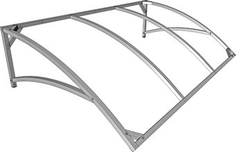 Каркас козырька Импласт Скат 2000х900 в полимерной краске (каркас)