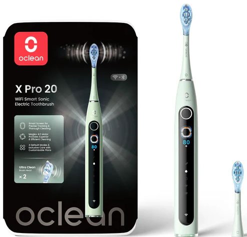 

Электрическая зубная щетка Oclean X Pro 20 (зеленый)