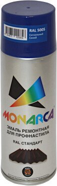 

Эмаль Monarca Для профнастила RAL5005 0.52 л (сигнальный синий)