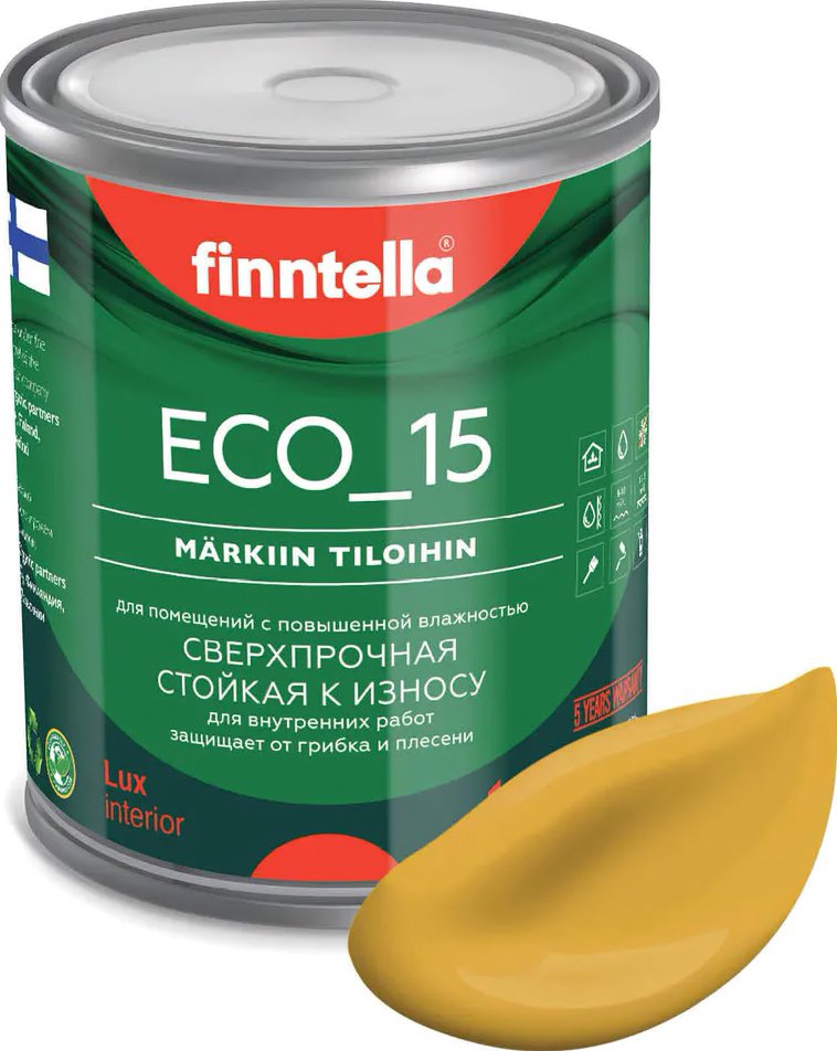 

Краска Finntella Eco 15 Okra F-10-1-1-FL113 0.9 л (желто-красный)