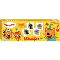 Настольная игра Step Puzzle Мэмори Три кота 80210