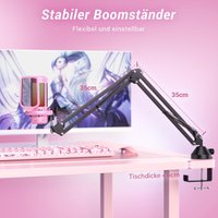 Проводной микрофон Tonor TC310+ (розовый)