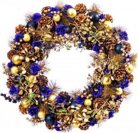 

Рождественский венок Elan Gallery Венок 450160 (синий/золото)