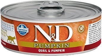 

Консервированный корм для кошек Farmina Quail & Pumpkin Wet Food 0.08 кг