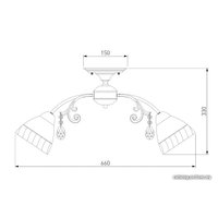 Люстра средней высоты Евросвет Camilla 30156/5 (Золото)