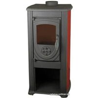 Свободностоящая печь-камин Bella Thalia Okta (бордовый/черный)