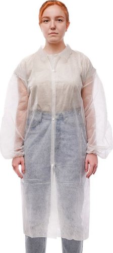 Медицинская экипировка SMZ На кнопках р-р54-56 140см (10 шт, белый)