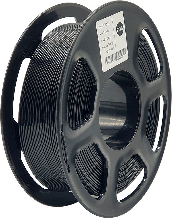 

Пластик Mitek PETG 1.75мм 1000 г (черный)