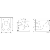 Унитаз подвесной Damixa Scandinavian Pure DX36C1701SC