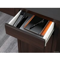 Стол Ikea Микке (черный/коричневый) [203.739.18]