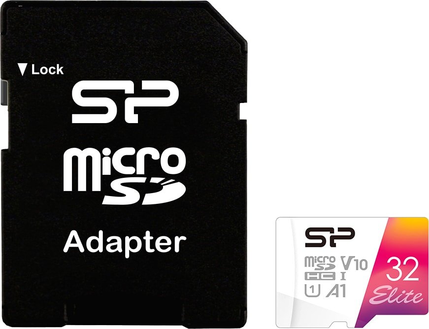 

Карта памяти Silicon-Power Elite microSDHC SP032GBSTHBV1V20SP 32GB (с адаптером)