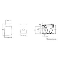 Унитаз приставной Ideal Standard Ventuno [T316301]