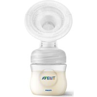 Ручной молокоотсос Philips Avent Natural Motion с бутылочкой для кормления SCD213/03