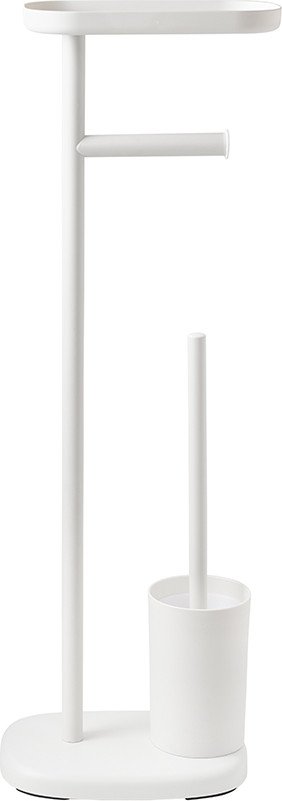 

Держатель для туалетной бумаги и ершика Bergenson Bjorn Slim BB0001008 (белый)