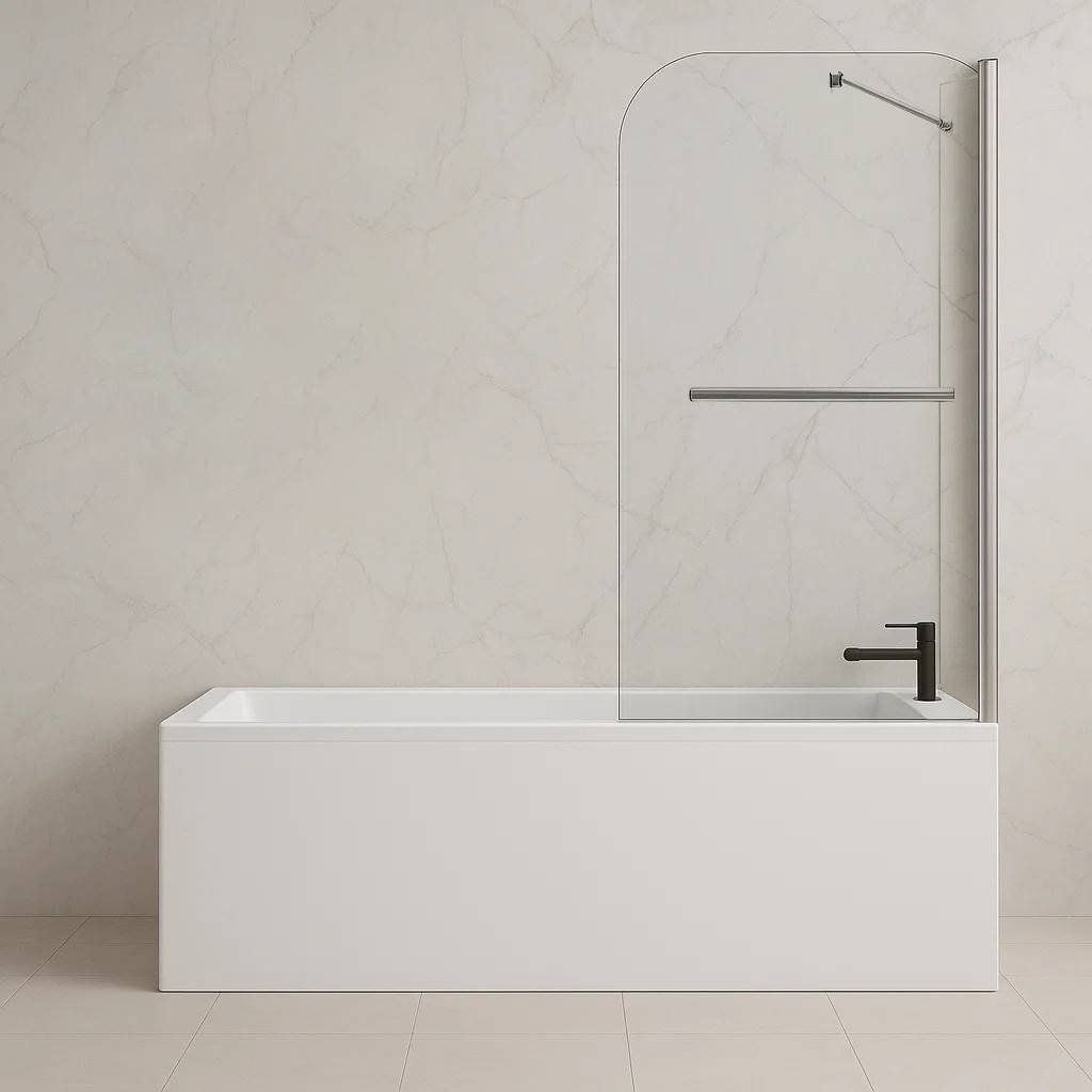 

Стеклянная шторка для ванны Saniteco SN-21-140 140x120 (прозрачное стекло)