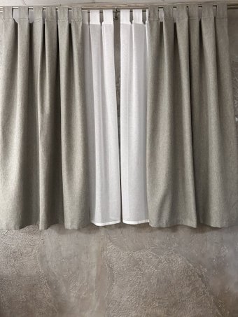Комплект штор Ника Зварико 777175-2-030 125x175 (2шт, серый меланж)