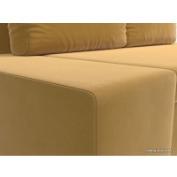 Диван Лига диванов Сан Марко 114017 (микровельвет, желтый)