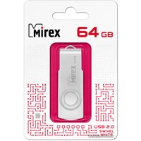 USB Flash Mirex Swivel White 64GB 13600-FMUSWT64