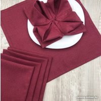 Сервировочная салфетка ОМурМебель бордовый (6 шт)