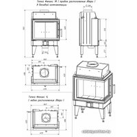 Свободностоящая печь-камин Мета-Бел Fenix 2L ТКТ 10.0-02