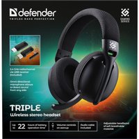 Наушники Defender Triple (черный)