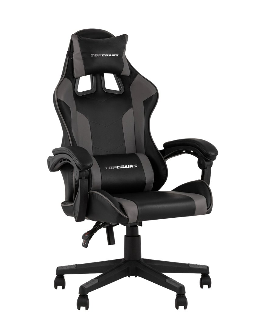 

Игровое (геймерское) кресло TopChairs Commander GF-8082 (черно-серый)