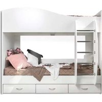 Двухъярусная кровать Doma Mamamia КР-05 80x200 с ящиками (белый)
