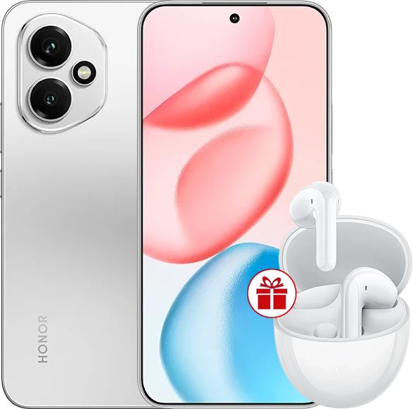 

Телефон HONOR 400 12GB/256GB международная версия (серебристый) и наушники HONOR Choice Earbuds S7 по акции