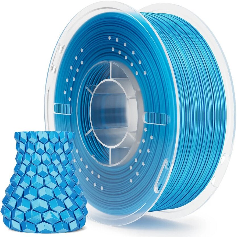 Филамент Elegoo PLA Silk (1.75 мм, 1 кг, небесно-голубой шелк)