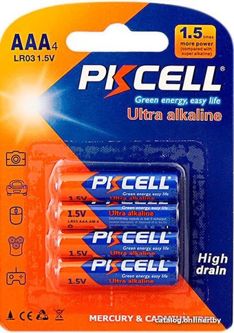 Батарейка PKCELL Ultra Digital Alkaline LR03 AAA 4 шт.