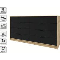 Комод Интерлиния Концепт КТ-К197 (черный/дуб золотой)