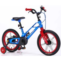 Детский велосипед Nialanti Magic 16 MD 2025 (синий, с комплектом защиты, разобранный)