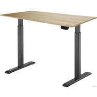 Стол для работы стоя ErgoSmart Electric Desk Prime 1200х650х18 мм (дуб натуральный/черный)