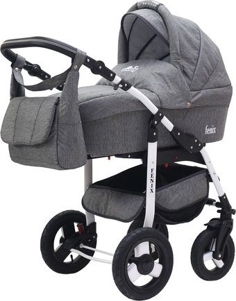 Универсальная коляска Bart-Plast Fenix Prime PCOF (3 в 1, 02 черный джинс)