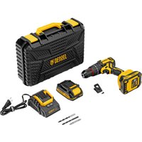 Ударная дрель-шуруповерт Denzel CIDH-BL-20 (с 2-мя АКБ, кейс)