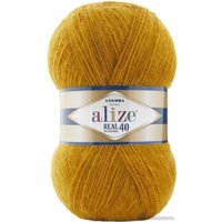 Пряжа для вязания Alize Angora Real 40 645 (480 м, горчица)