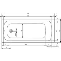 Ванна Riho Dola 180x80 BB32 (с каркасом)