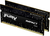 FURY Impact 2x4GB DDR3 SODIMM PC3-12800 KF316LS9IBK2/8