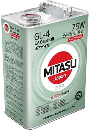 

Трансмиссионное масло Mitasu MJ-420 75W 4л