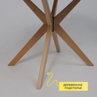 Кухонный стол Оримэкс Сити 1100x700 (светлый бук без тонировки/светлый бук)