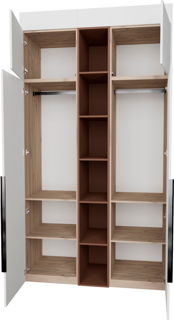 

Шкаф распашной Рэйгрупп Рэй S257-В4-EBL В4 (дуб элисон/белый премиум/античная латунь)