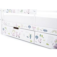 Кровать-тахта Бельмарко Svogen 1359 160x70 (белый, лисята)