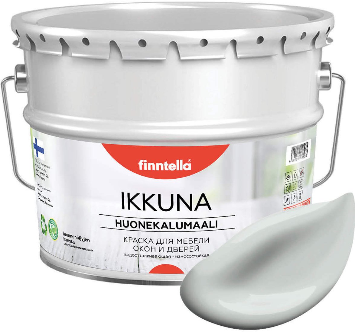 

Краска Finntella Ikkuna Sumu F-34-1-9-FL065 9 л (серый)